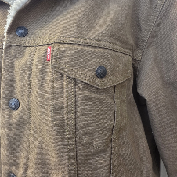 Levi's Tan Sherpa Collar Jacket - Picture 3 of 7